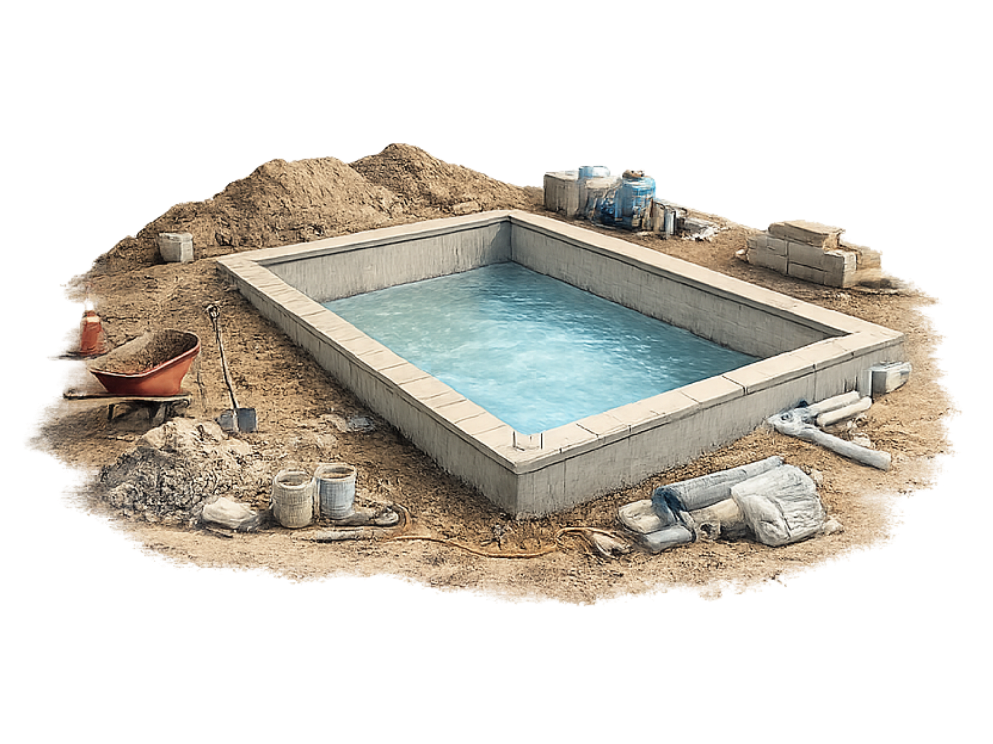 Traditional inground pool build comparison